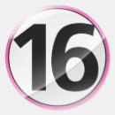 Search for number 16 stickers Numbers