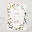 Search for summer christening invitations Wildflower