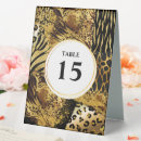 Search for animal print table cards Leopard