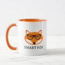 Search for fox with glasses mugs Funny