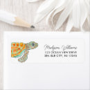 Search for baby turtle return address labels Under the sea