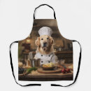 Search for golden retriever dog aprons Funny