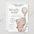Search for brown teddy bear invitations Beary cute baby