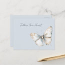 Search for pretty blue butterflies postcards White