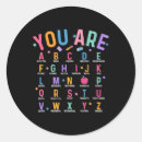Search for letters of the alphabet stickers Back to school