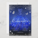 Search for royal blue silver quinceanera invitations Quinceañera