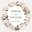 Search for vintage wreath stickers Round
