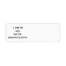 Search for exercise return address labels Funny
