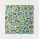 Search for vintage musical instruments posters Seamless