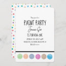 Search for paint palette invitations Watercolor