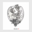 Search for gothic skull stickers Vintage