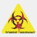 Search for zombie warning stickers Funny