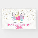 Search for unicorn birthday party banners For kids