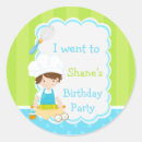 Search for kids cooking party stickers Birthday