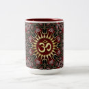 Search for red mandala mugs Yoga