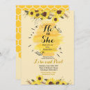 Search for sunflower gender reveal invitations Yellow