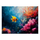 Search for marine creatures posters Tropical fish