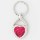 Search for red pink key rings Petals