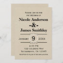 Search for kraft paper wedding invitations Elegant