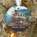 Search for steam engine christmas tree decorations Transportation