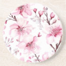 Search for cherry blossoms coasters White