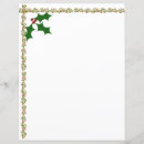 Search for christmas border stationery paper Holly