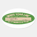 Search for white star line stickers Vintage