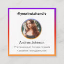 Search for tennis coach business cards Modern