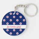 Search for year key rings Red white blue