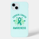 Search for teal ribbon iphone cases Cervical cancer awareness