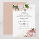 Search for roses engagement party invitations Blush pink