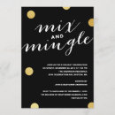 Search for mix and mingle invitations Gold