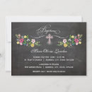 Search for chalkboard christening invitations Floral