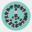 Search for black peace sign stickers Hippie