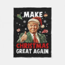 Search for funny christmas blankets Take america back