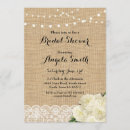 Search for burlap lace bridal shower invitations Party
