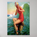 Search for art deco vintage beach posters Woman