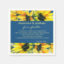 Search for sunflower wedding napkins Blue