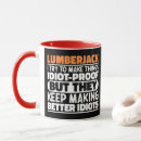 Search for lumberjack funny mugs Wood