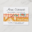 Search for food preparation business cards Caterer