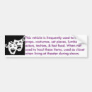 Search for theatre bumper stickers Actor