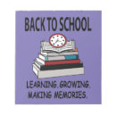 Search for back to school notepads Colourful