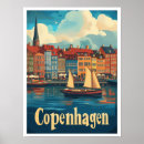 Search for denmark vintage travel posters Illustration