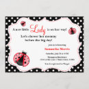 Search for lady bug baby shower invitations Black