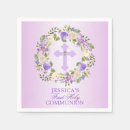 Search for first communion napkins Floral