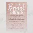Search for rose gold glitter bridal shower invitations Sparkle