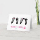 Search for twin girls congratulations cards Pink