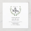 Search for painted watercolor leaves wedding invitations Botanical