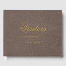 Search for leather guest books Gold