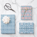 Search for mosaic tile wrapping paper Blue
